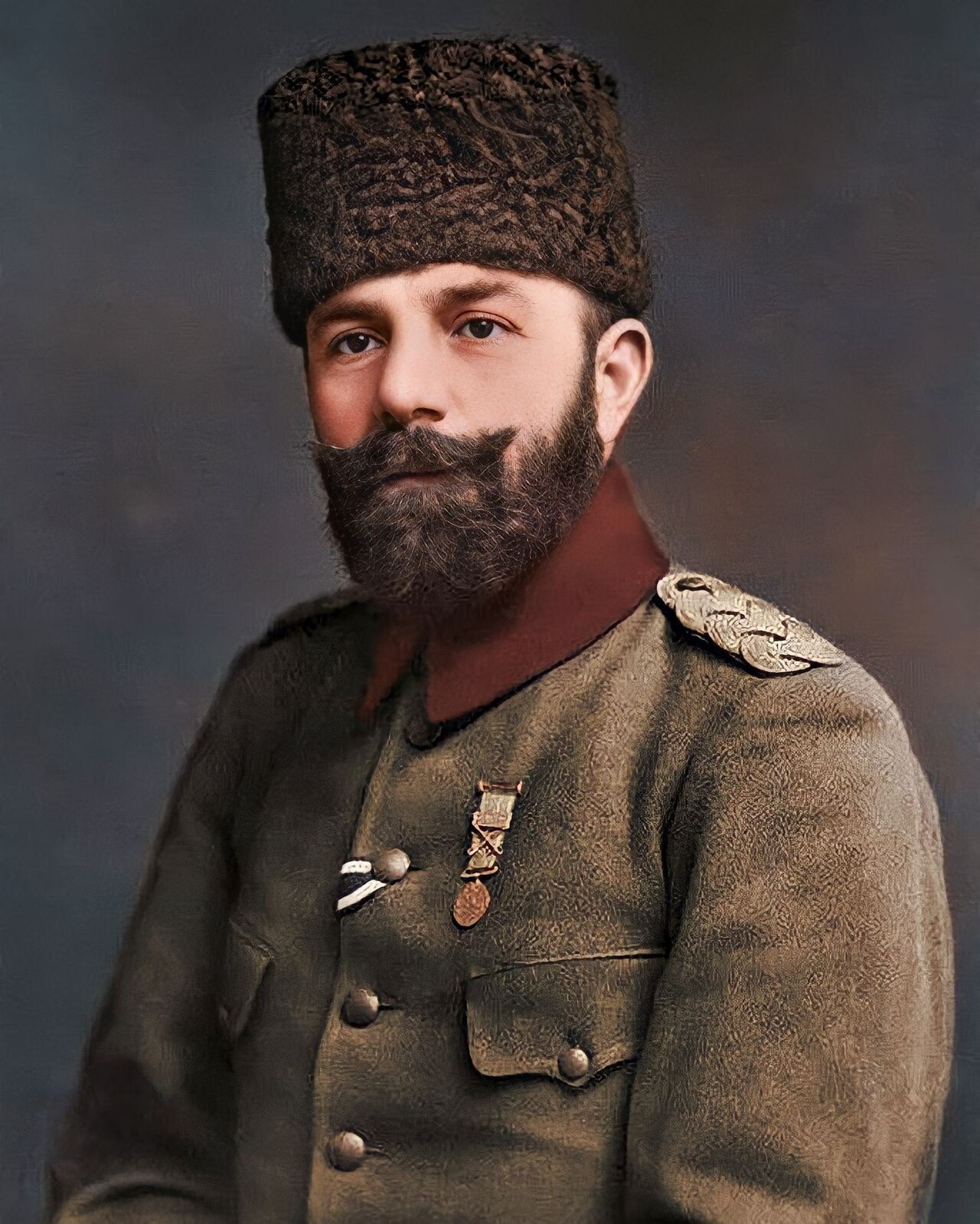 Ahmed Cemal Paşa kalpaklı portresi