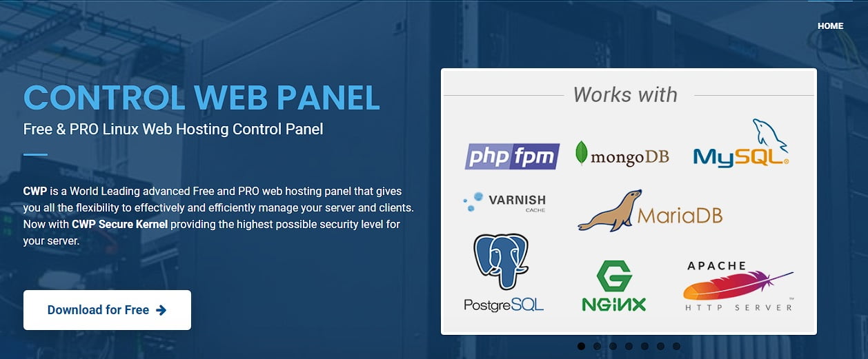 Control web panel