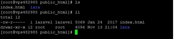 Centos Web Panel üzerine Laravel Kurulumu 14 lrvl11